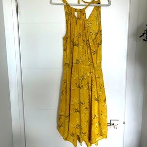 Size LG Yellow Floral Summer Dress